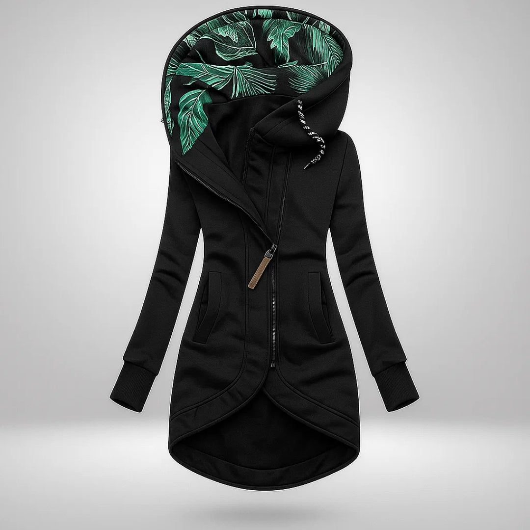Manteau d’hiver matelassé long à capuchon pour femme