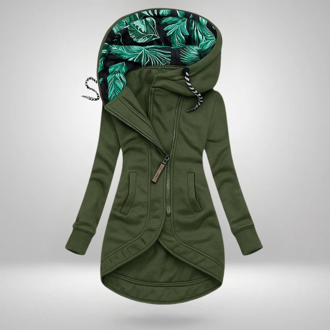 Manteau d’hiver matelassé long à capuchon pour femme