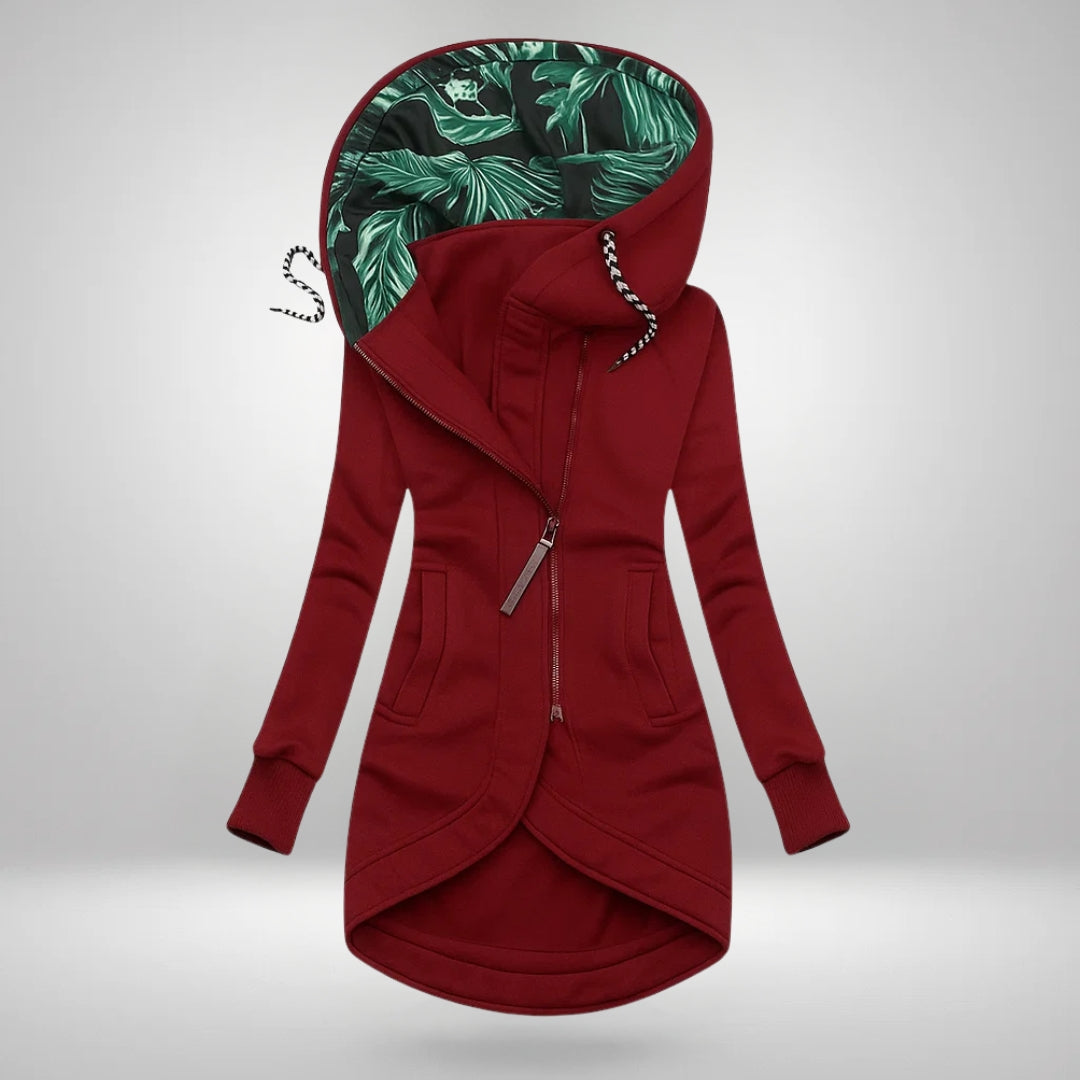 Manteau d’hiver matelassé long à capuchon pour femme