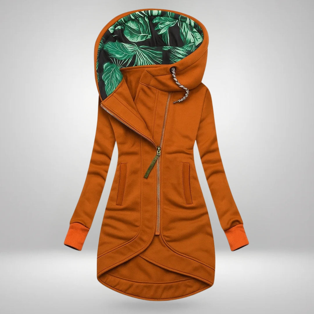 Manteau d’hiver matelassé long à capuchon pour femme